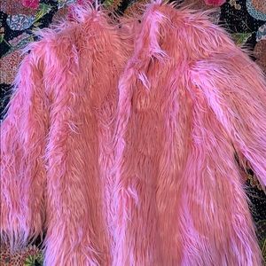 Faux fur coat